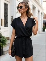 Kombinezon damski z dekoltem czarny model 22198782 - FashionStreet