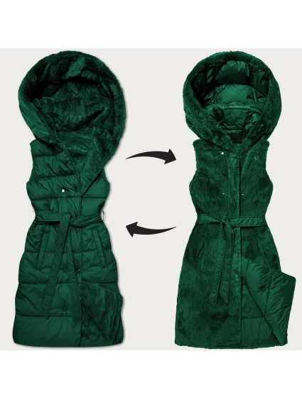 Tmavě zelená hrubší oboustranná vesta model 21310520 - MINORITY