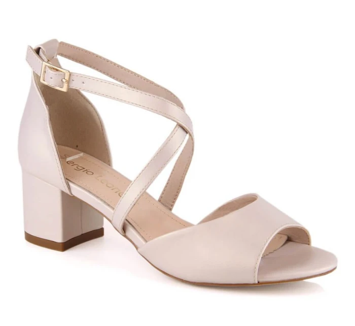 Sandály na podpatku Sergio Leone W SK367C