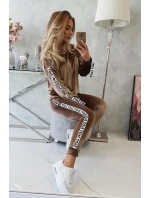 Láska velurová sada hnědá Láska velurová sada hnědá