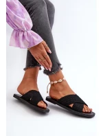 Dámské žabky Big Star model 21653856 černé - Big Star Shoes Dámské žabky Big Star model 21653856 černé - Big Star Shoes