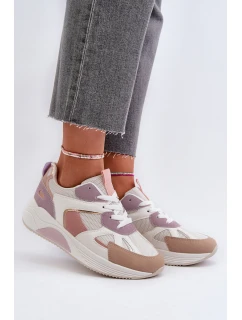 Dámské tenisky na platformě fialové model 21654522 - Boto