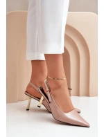 Lakované Lodičky S  Béžové model 21679357 - Boto