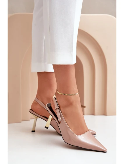 Lakované Lodičky S  Béžové model 21679357 - Boto