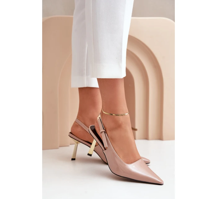 Lakované Lodičky S  Béžové model 21679357 - Boto