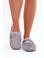 Dámské Pantofle S Kožíškem A Šedé model 21681746 - Boto Dámské Pantofle S Kožíškem A Šedé model 21681746 - Boto