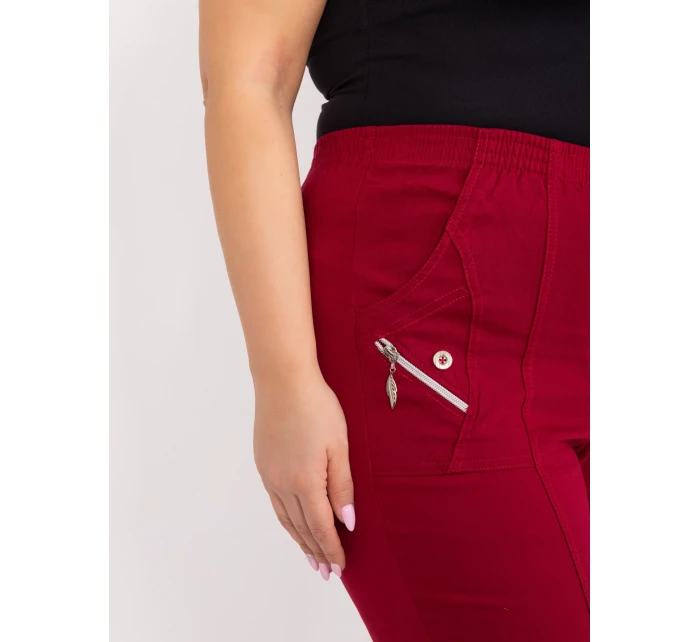 AT kalhoty SP 73019.43 bordó