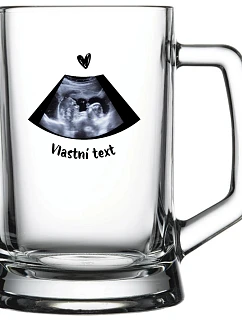 Personalizovaná pivní sklenice s ultrazvukem