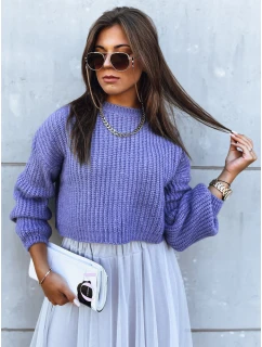 Dámský oversize svetr BILLIS dark purple FashionStreet MY2230