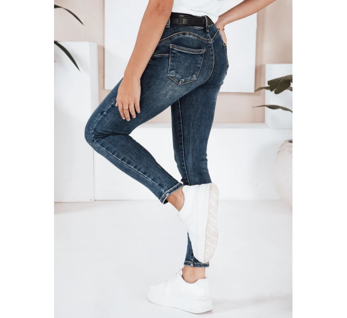 Dámské skinny džíny tmavě modré FashionStreet UY2807 Dámské skinny džíny tmavě modré FashionStreet UY2807