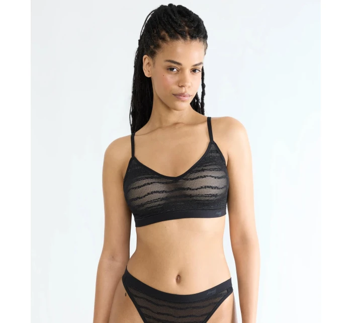 sloggi FREE Evolve PU Lace - BLACK - SLOGGI BLACK - SLOGGI