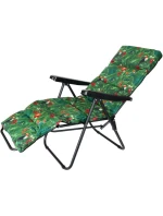 Zahradní křeslo s podnožkou 57x83x106CM FLOWER