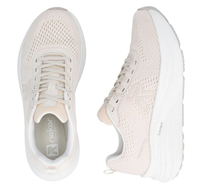 Dámská sportovní obuv na platformě béžová model 21906637 - Rieker