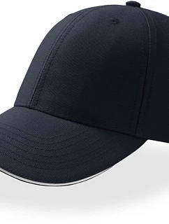 Atlantis Headwear Sport Sandwich 6 panelová baseball kšiltovka "Sport Sandwich" 33.0504 navy/white