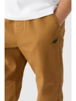 Chlapecké Kalhoty Jogger Casual Hladké Khaki model 21668686 - 4F Chlapecké Kalhoty Jogger Casual Hladké Khaki model 21668686 - 4F