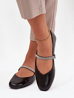 Dámské baleríny 2732 Ilirene černé - Sweet Shoes