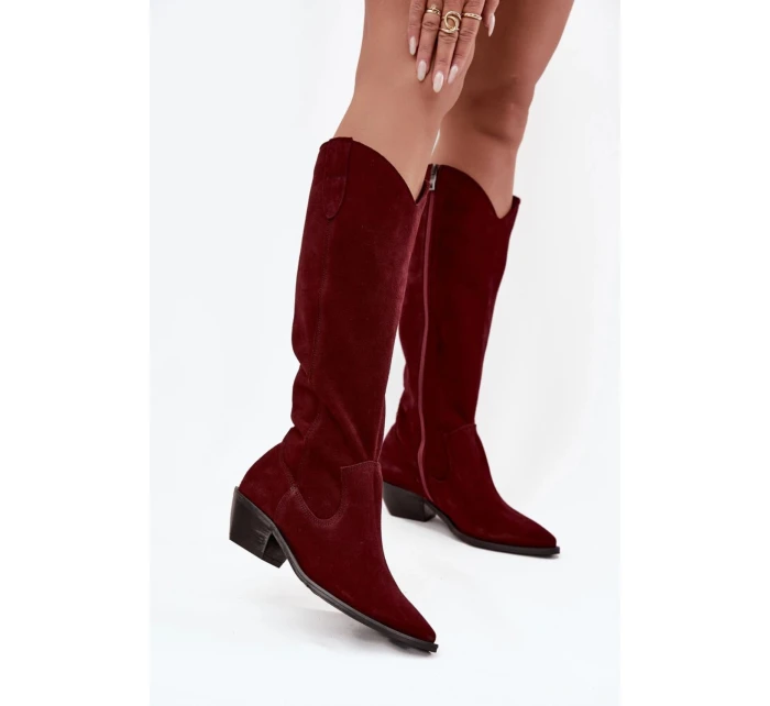 Kozačky na podpatku  model 220212 Step in style