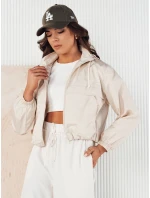 Dámská přechodná bunda s kapucí GRAUS ecru FashionStreet TY4220