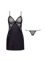 Dámská erotická košilka Marinela black - BEAUTY NIGHT FASHION Dámská erotická košilka Marinela black - BEAUTY NIGHT FASHION