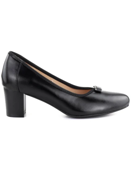 Černé lodičky na jehlovém podpatku model 22015101 - VINCEZA Černé lodičky na jehlovém podpatku model 22015101 - VINCEZA