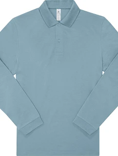 B&C My Polo 210 LSL Piqué polo s dlouhým rukávem z těžké bavlny 01.U427 amalfi blue
