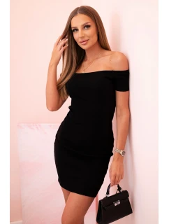 Dámská bavlněná šaty s krátkým rukávem a model 21774809 nařasením malinová - K-Fashion