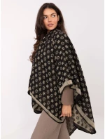 Poncho AT  czarno beżowy model 21334892 - FPrice