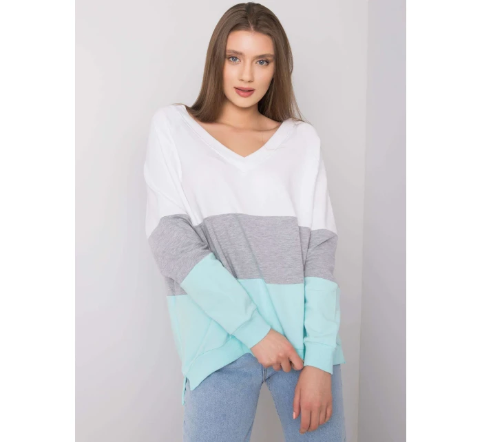 Mikina RV BL 5972.07 bílá šedá