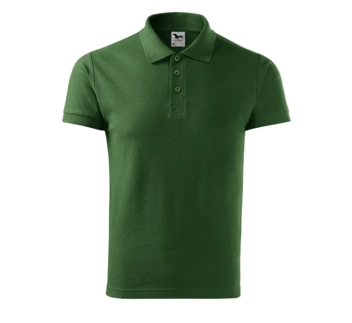 Cotton polokošile pánská lahvově zelená Cotton polokošile pánská lahvově zelená