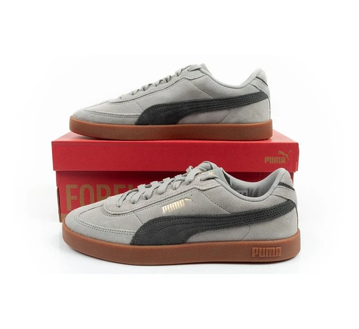 Pánské sportovní boty Puma Club II Era tenisky kožené šedé Pánské sportovní boty Puma Club II Era tenisky kožené šedé