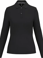 Kariban K 244 Dámské piqué polo s dlouhým rukávem 20.K244 black
