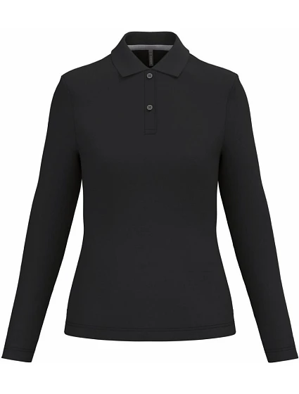 Kariban K 244 Dámské piqué polo s dlouhým rukávem 20.K244 black Kariban K 244 Dámské piqué polo s dlouhým rukávem 20.K244 black