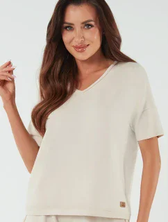 Italská móda Madri po celé délce barva: béžová