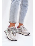 Semišové Sportovní Boty Tenisky Dámské D.Franklin Ztlumená Bílá DFSH387005 Semišové Sportovní Boty Tenisky Dámské D.Franklin Ztlumená Bílá DFSH387005