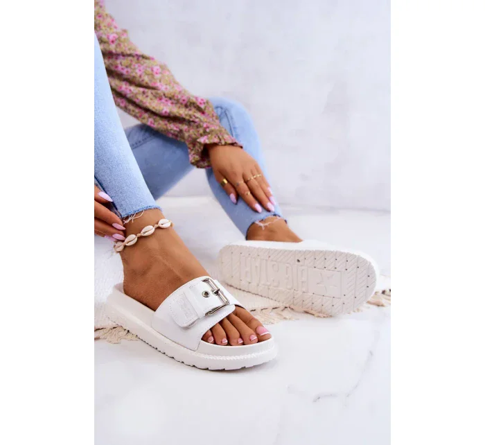 Dámské módní pantofle Big Star - bílé Dámské módní pantofle Big Star - bílé