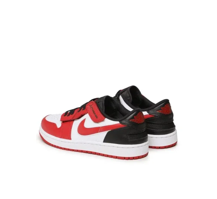 Pánské sportovní boty Air Jordan 1 Low FlyEase M DM1206-163 Červeno-bílá s černou - Nike Pánské sportovní boty Air Jordan 1 Low FlyEase M DM1206-163 Červeno-bílá s černou - Nike
