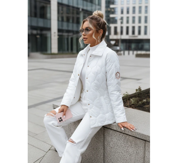 Kurtka pikowana damska RATIA ecru FashionStreet TY3613