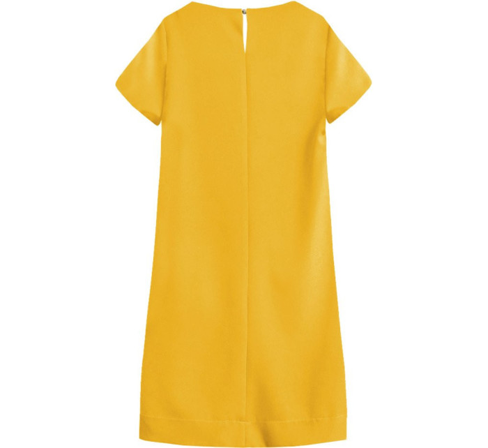 Žluté trapézové šaty model 7739778 - INPRESS