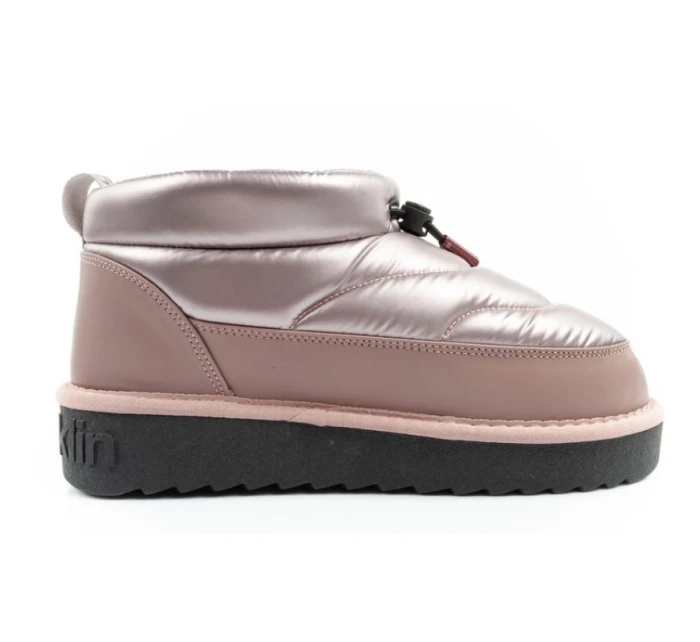 D.Franklin sněhule dámské zimní módní zateplené boty rose gold dámské
