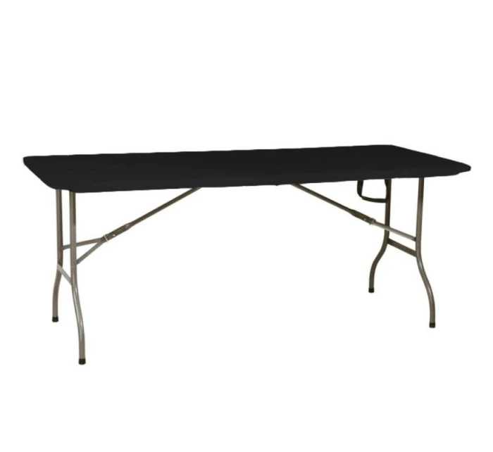 SKLÁDACÍ STŮL V Kufru 180x70x74CM MAX.100KG ČERNÝ