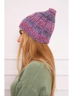 Fleecová čepice Melisa K241 fialová+červená Fleecová čepice Melisa K241 fialová+červená