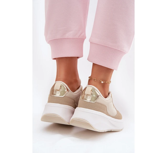 Dámské tenisky na platformě Béžové model 22074762 - GAP Dámské tenisky na platformě Béžové model 22074762 - GAP