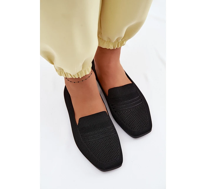 Materiálové Dámské Mokasiny Černé model 22102816 - Boto