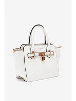 Taška z Kůže Bílá model 22220995 - Flora&Co Taška z Kůže Bílá model 22220995 - Flora&Co