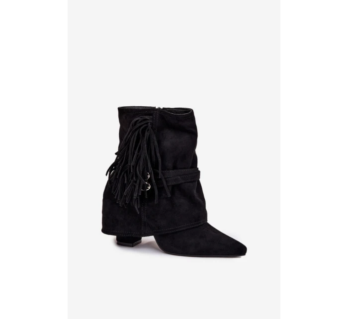 Boty na podpatku model 217179 Step in style Boty na podpatku model 217179 Step in style