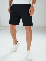 Pánské černé teplákové šortky FashionStreet SX2512 Pánské černé teplákové šortky FashionStreet SX2512