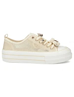 Dámské síťované tenisky na platformě béžové Filippo DTN7855 dámské