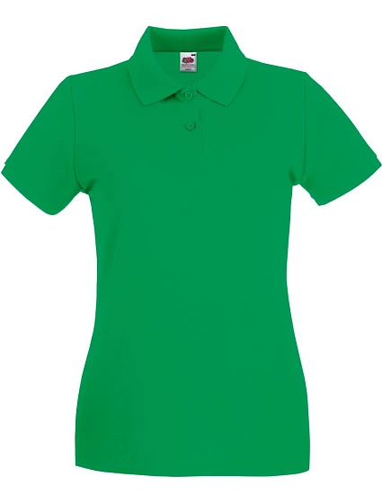 Fruit of the Loom Lady-Fit Premium Polo Dámské piqué polo 16.3030 kelly green Fruit of the Loom Lady-Fit Premium Polo Dámské piqué polo 16.3030 kelly green
