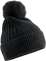 Beechfield B 529 Pletená čepice s bambulí "Snow Luxe" 53.0529 black Beechfield B 529 Pletená čepice s bambulí "Snow Luxe" 53.0529 black