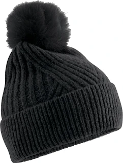 B Pletená čepice s bambulí  53.0 black model 22452829 - Beechfield